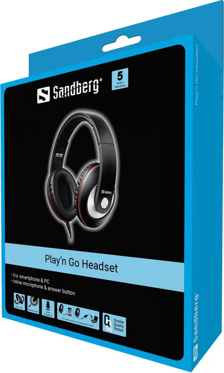 Sandberg Play'n Go Headset 125-86 - Zwart - afbeelding 4 van 4