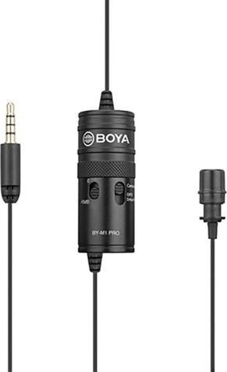Boya BY-M1 PRO Lavalier Microfoon - Zwart