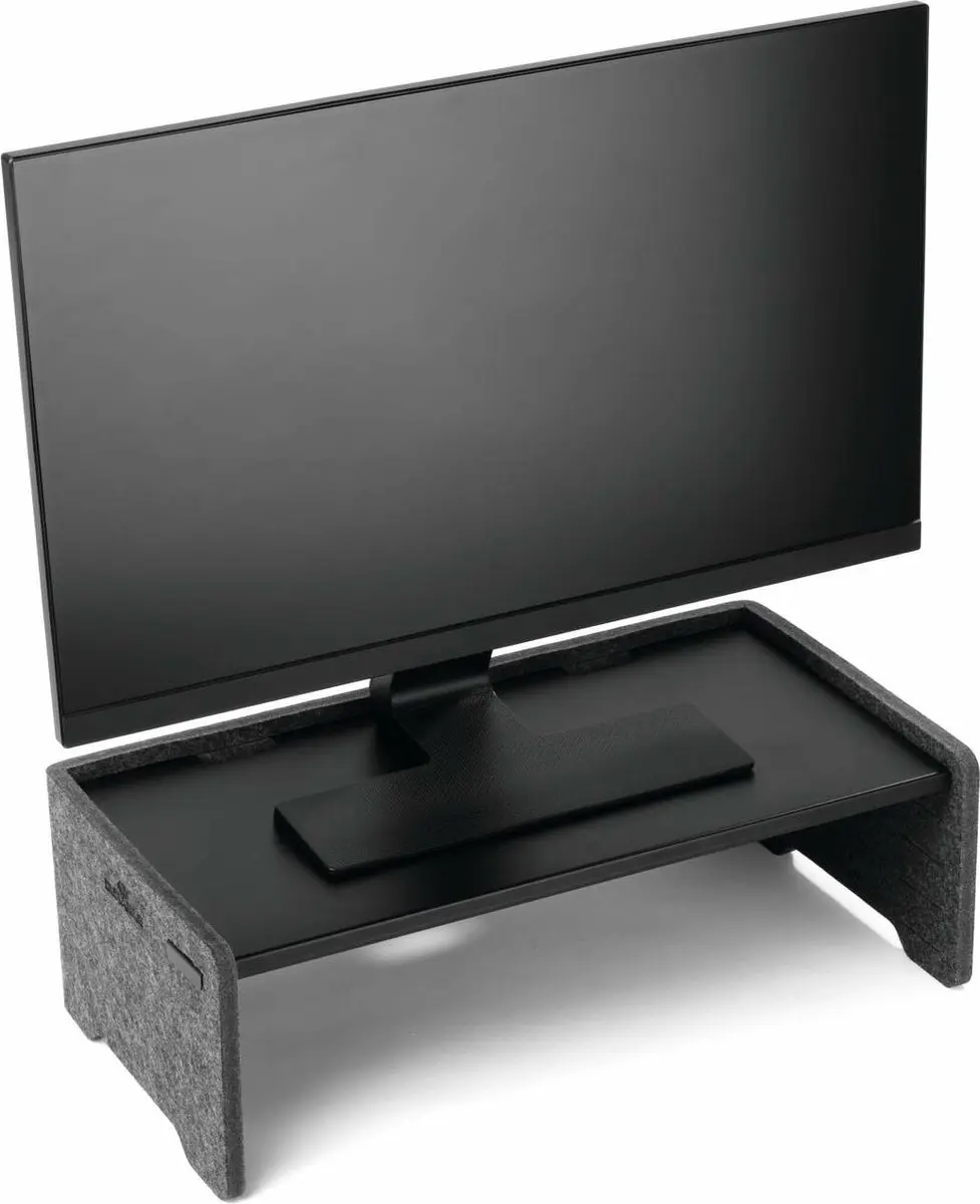 Durable 508158 Flat Panel Bureau Steun - Houtskool