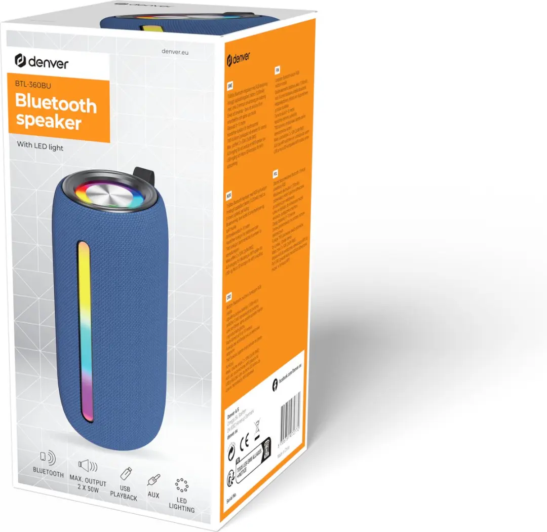 Denver BTL360 Bluetooth Speaker - Blauw