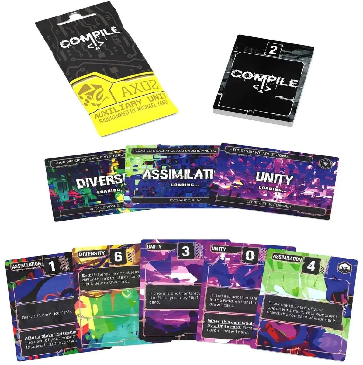 Asmodee Compile Aux 2 Kaartspel Uitbreiding - Diversity/Assimilation/Unity