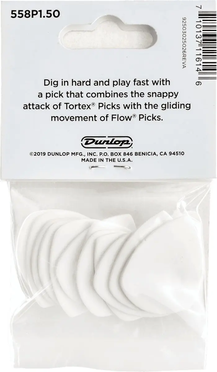 Dunlop 558P1.5 Flow Standard Plectrums 1,5 mm