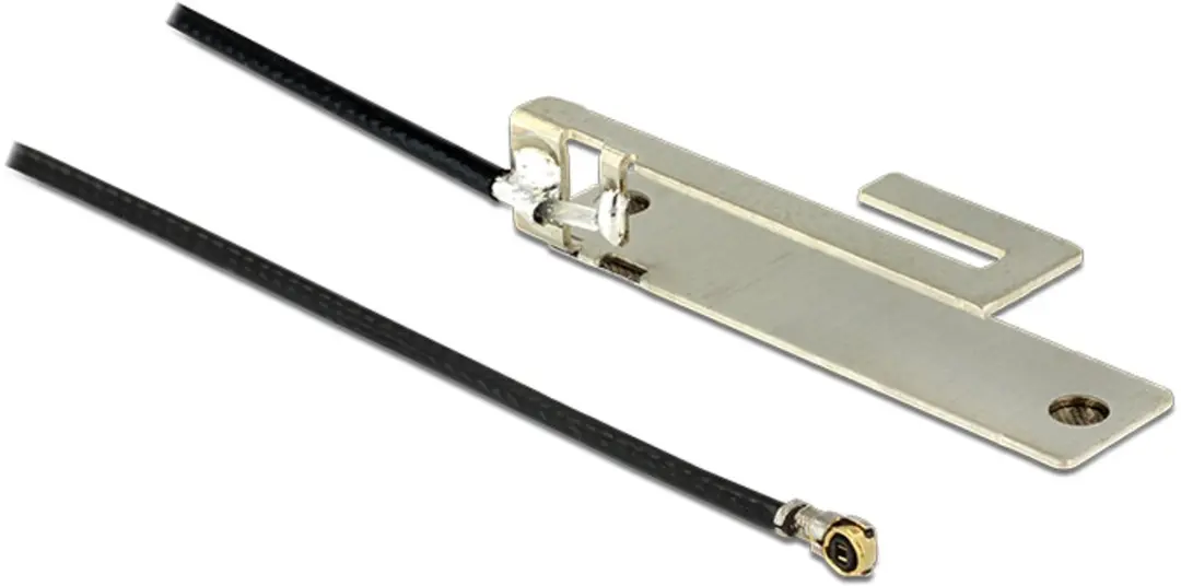 Delock WLAN Antenne I-PEX MHF4 3dBi 25cm - Zwart