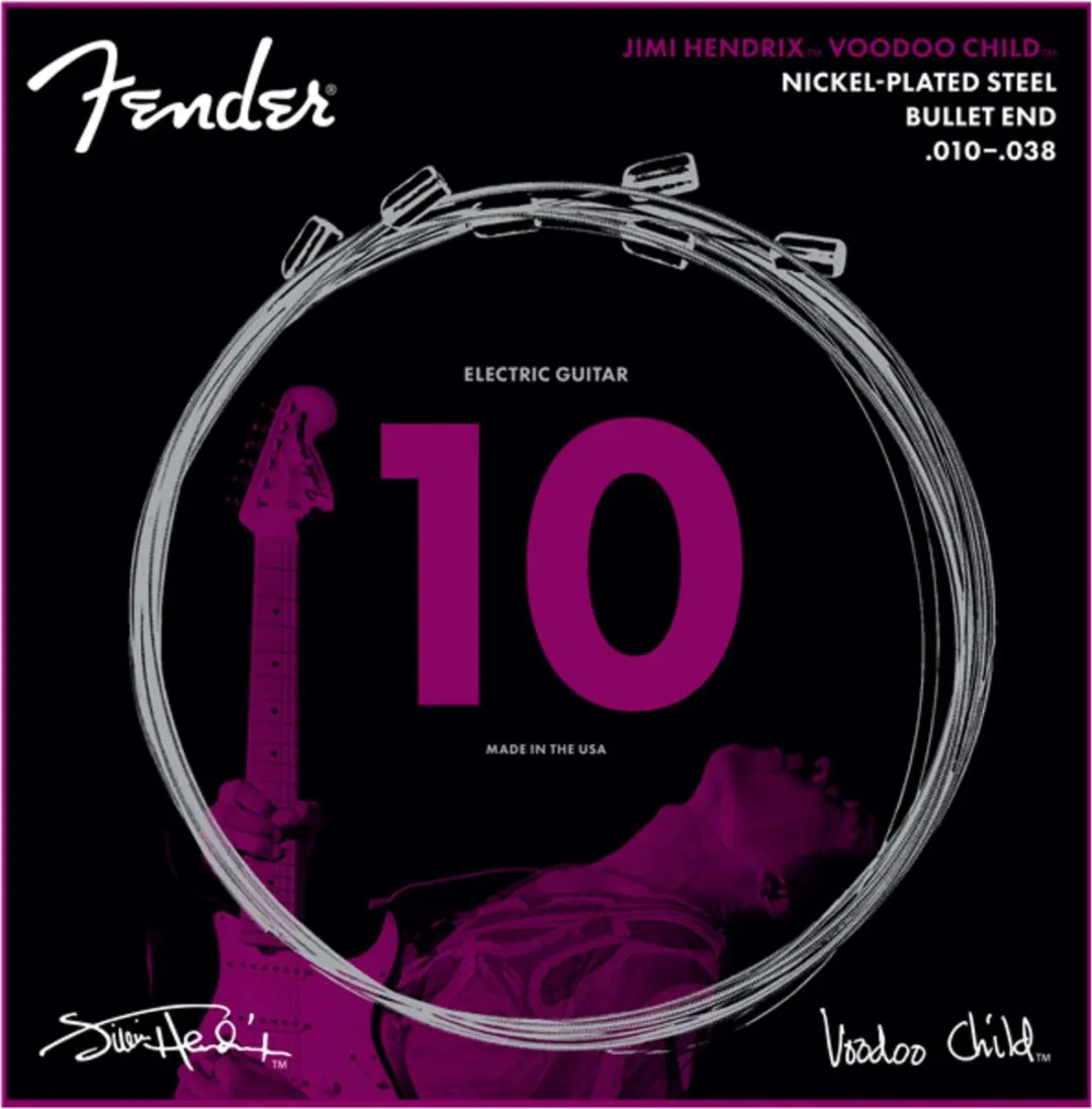 Fender Jimi Hendrix Voodoo Child NPS Bullet End Snaren 010-038