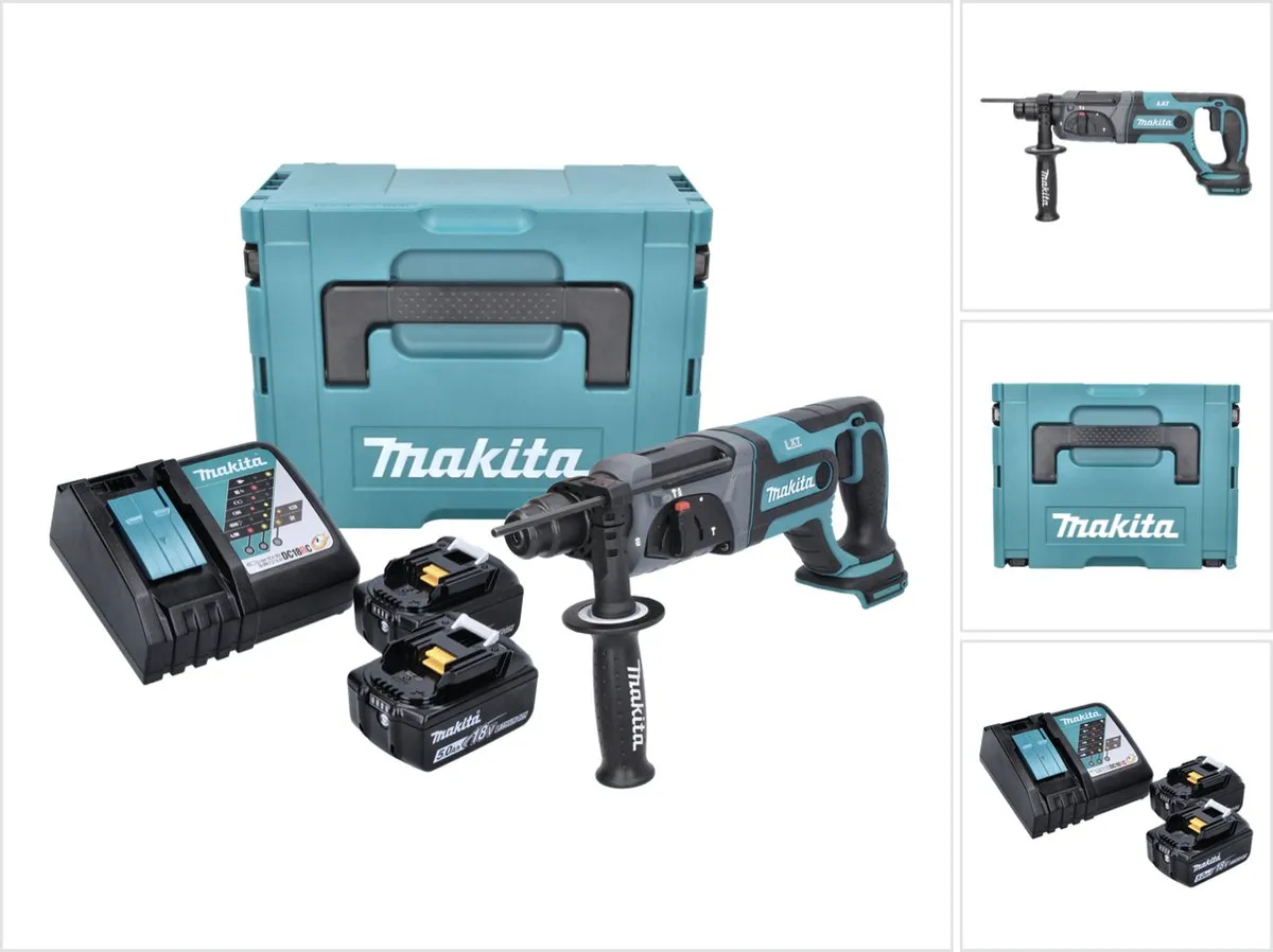 Makita DHR241RTJ 18V Combihamer - 2 Accu's