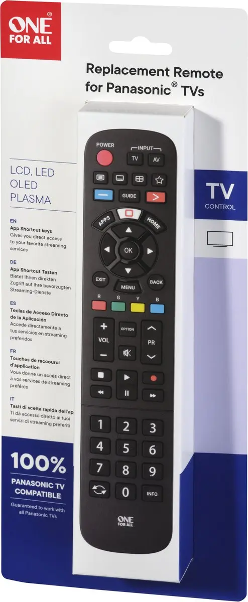 One For All URC4914 Vervangende Afstandsbediening - Panasonic