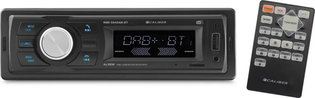 Caliber RMD034DAB-BT Autoradio - 1 DIN - DAB/DAB+ - Bluetooth - Mat Zwart