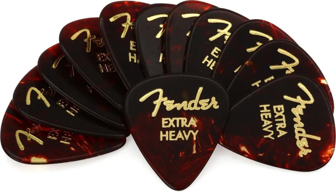 Fender Schildpad Celluloid Picks - 12 Stuks