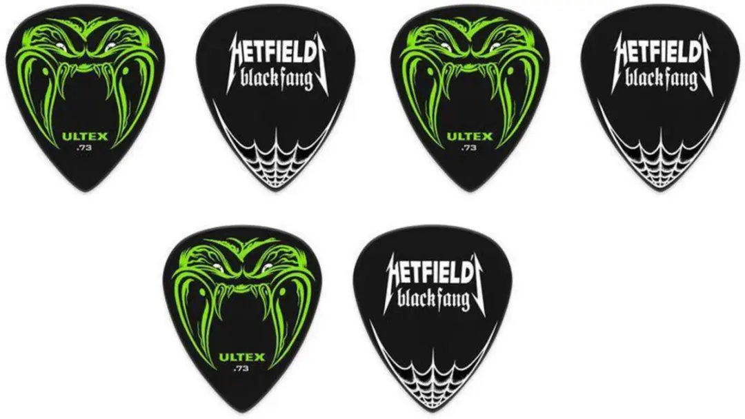 Dunlop Hetfield Ultex Pleks 1,14mm - 6 Stuks Zwart