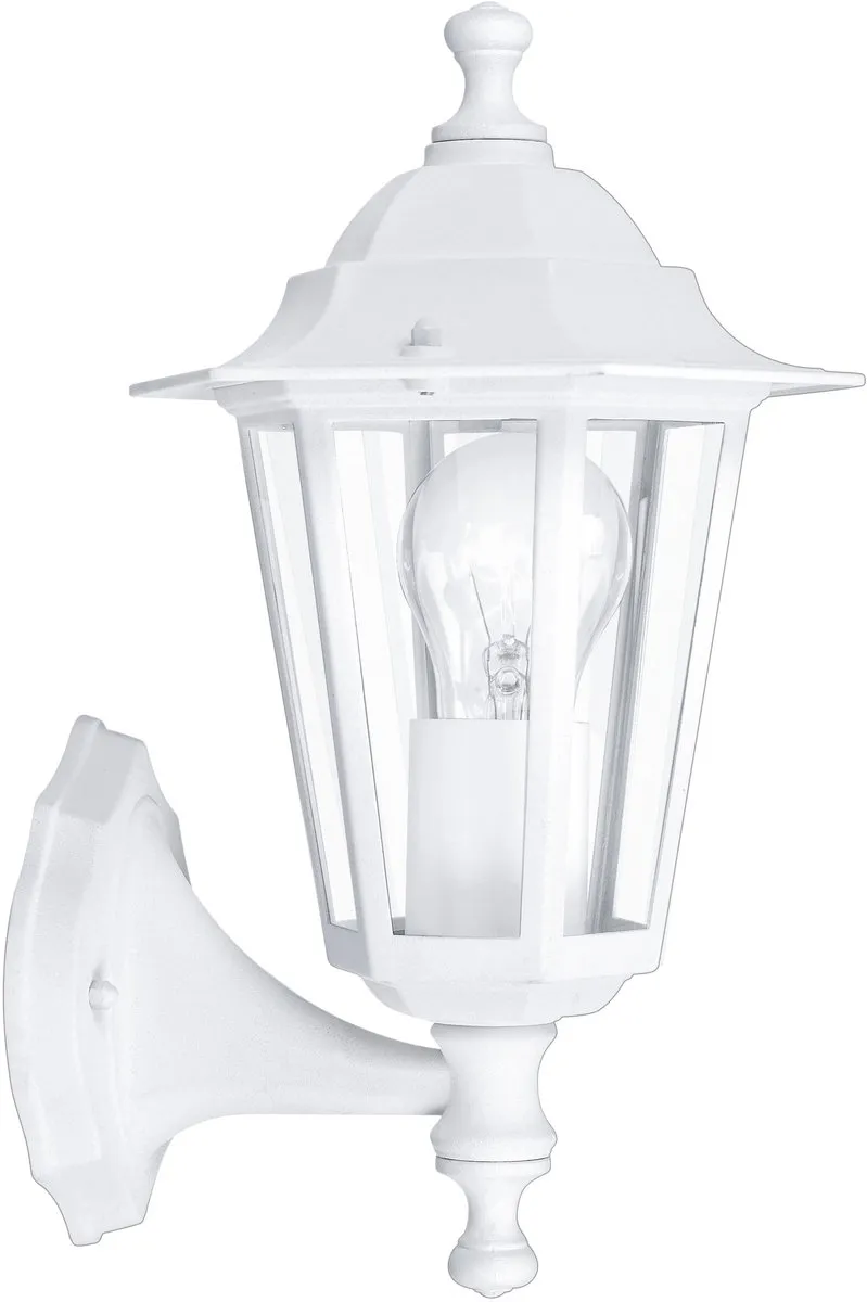 Eglo Laterna 4 Wandlamp Buiten E27 35cm - Wit