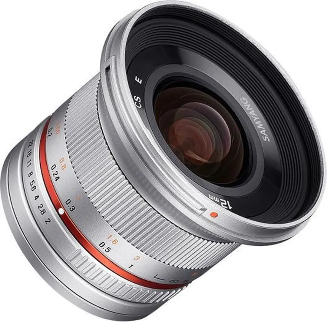 Samyang 12mm F2.0 NCS CS Groothoeklens - Zilver