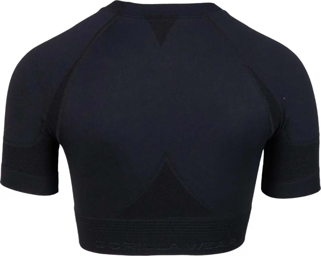 Gorilla Wear Whitney Seamless Crop Top M/L - Zwart