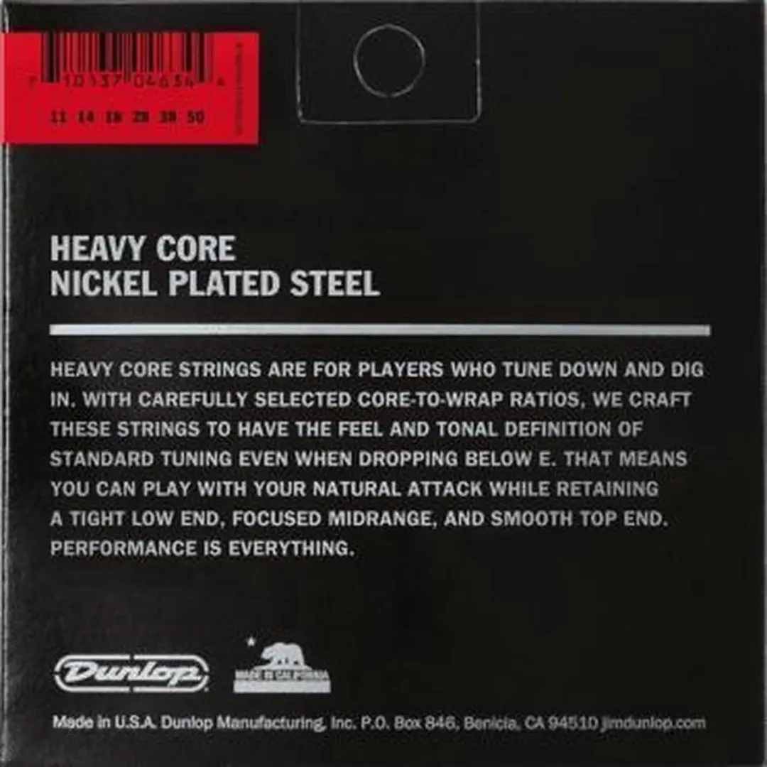 Dunlop Heavy Core E-Git Snaren 11-50