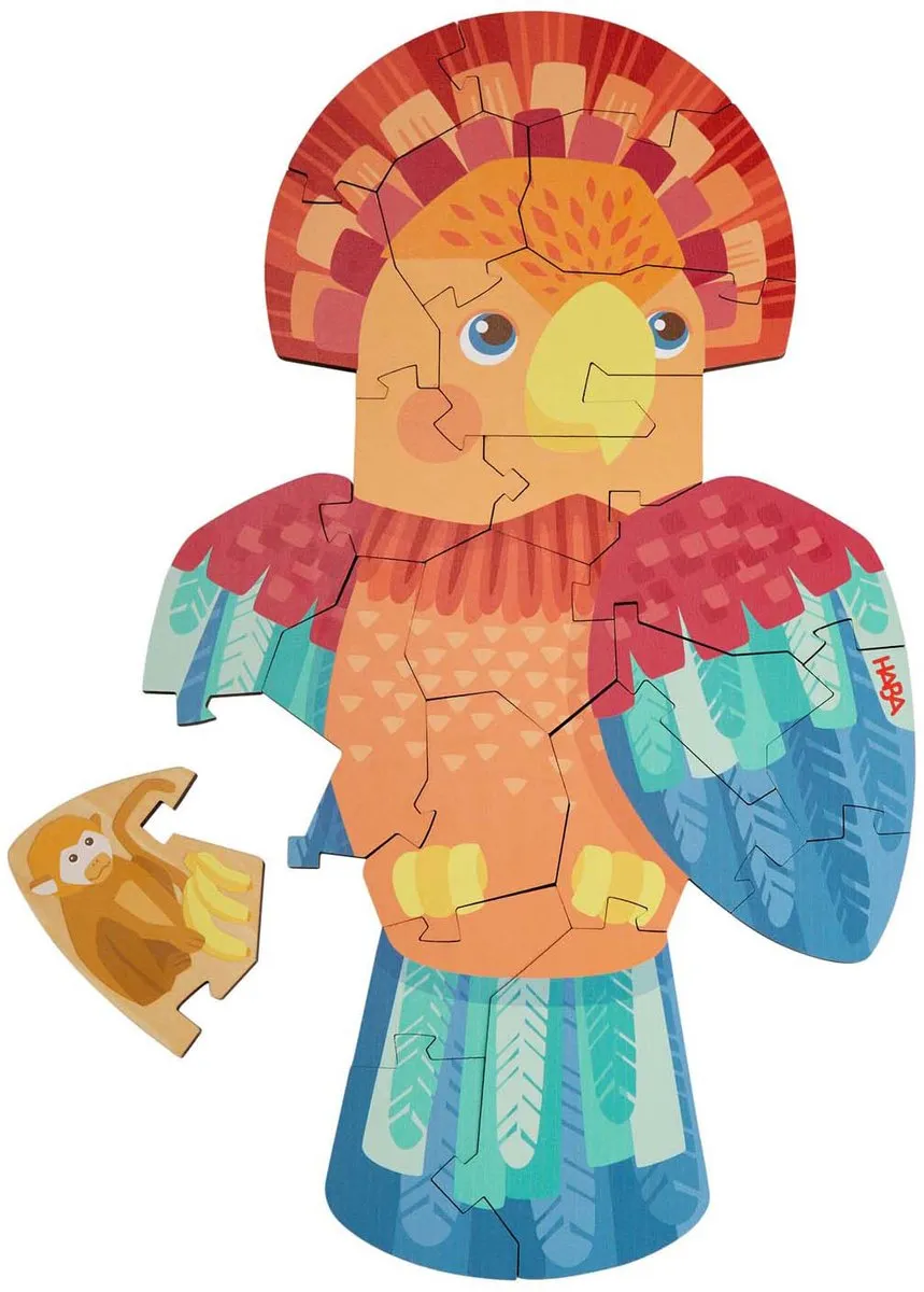 Haba Papegaai Puzzel 21-delig - 3+