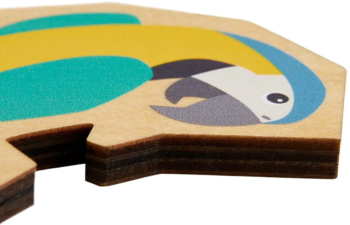 Haba Papegaai Puzzel 21-delig - 3+