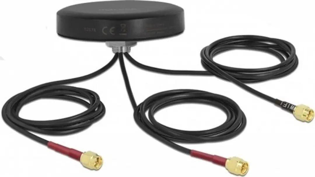 Delock LTE MIMO Dual Band WLAN Antenne 3x SMA-plug
