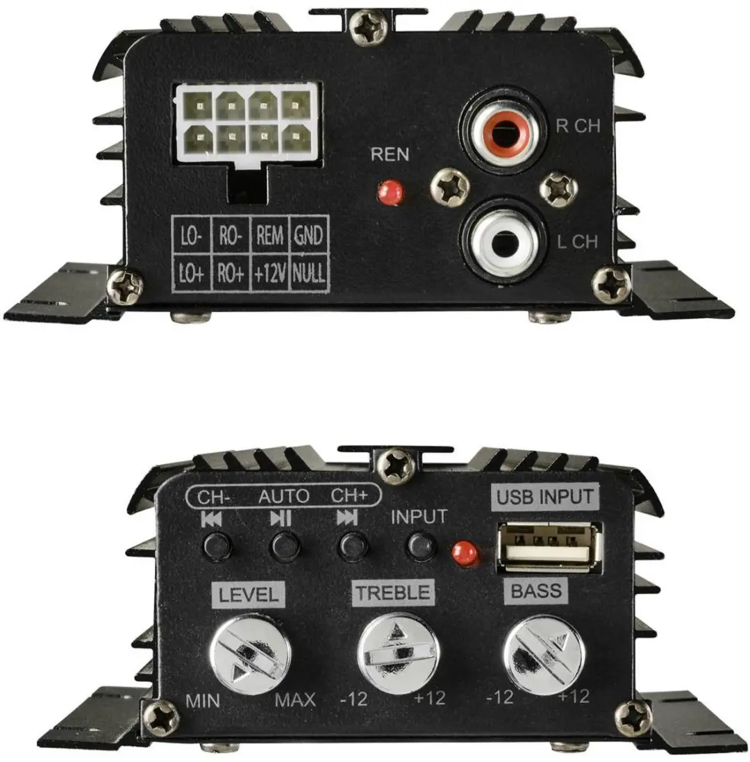 Renkforce RF-CMP-202 Versterker 100W - Zwart