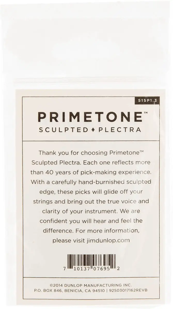 Dunlop Primetone Plectrum 1.30mm - 3 Stuks