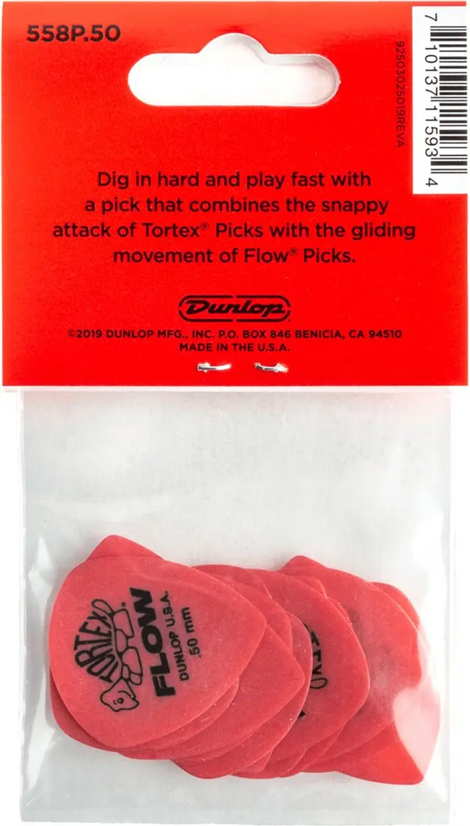 Dunlop 558P.50 Flow Standard Plectrumset 0,50mm