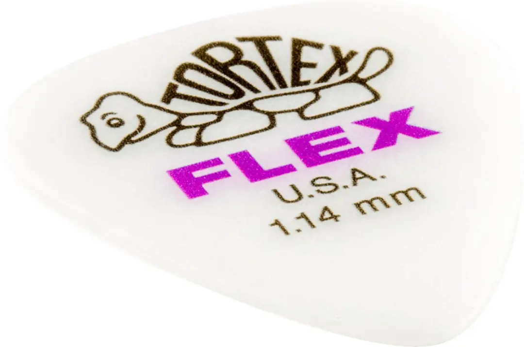 Dunlop Tortex Flex Standard Plectrum 1.14mm - 12 Stuks Wit
