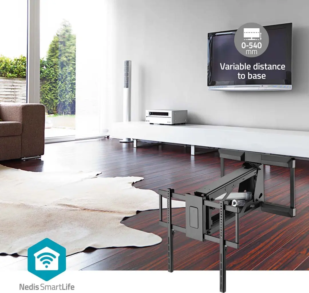 Nedis SmartLife TVWM5880BK Gemotoriseerde Muurbeugel - 37-75" - Zwart