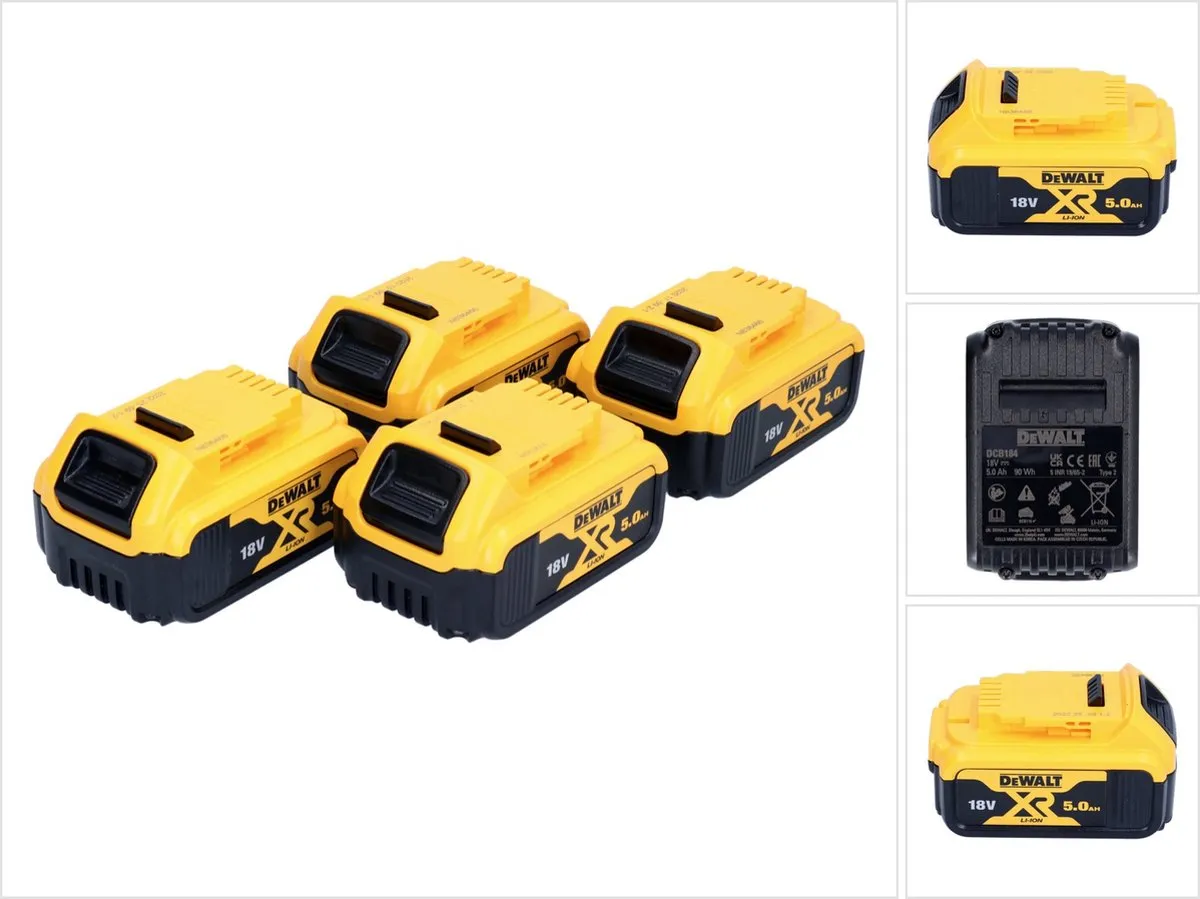 DeWalt DCB184 P4 Accupack 18V 5.0Ah
