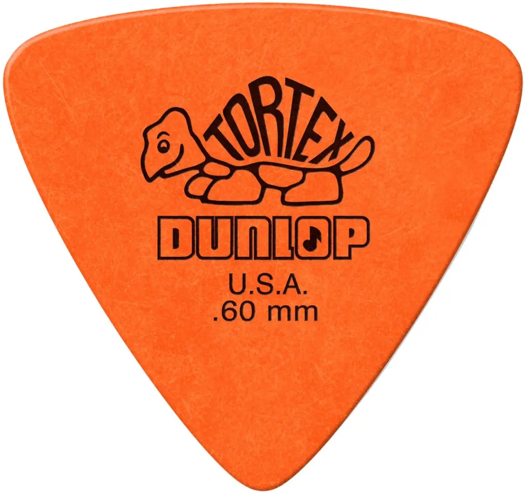 Dunlop Tortex Triangle 0.60mm Plectrum - 6 Stuks Oranje