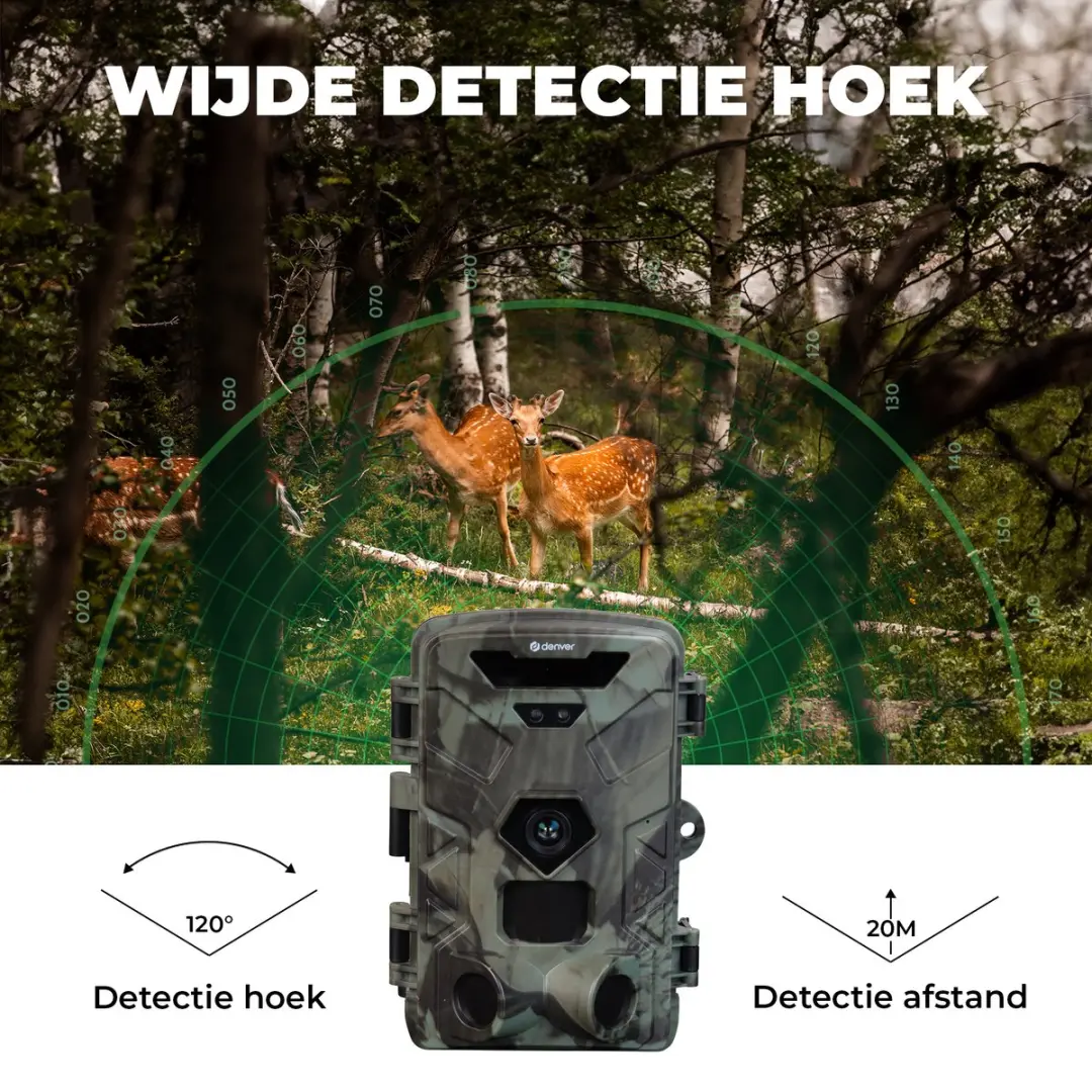 Denver Wildcamera WCT8016 50MP - 4K Ultra HD - Groen