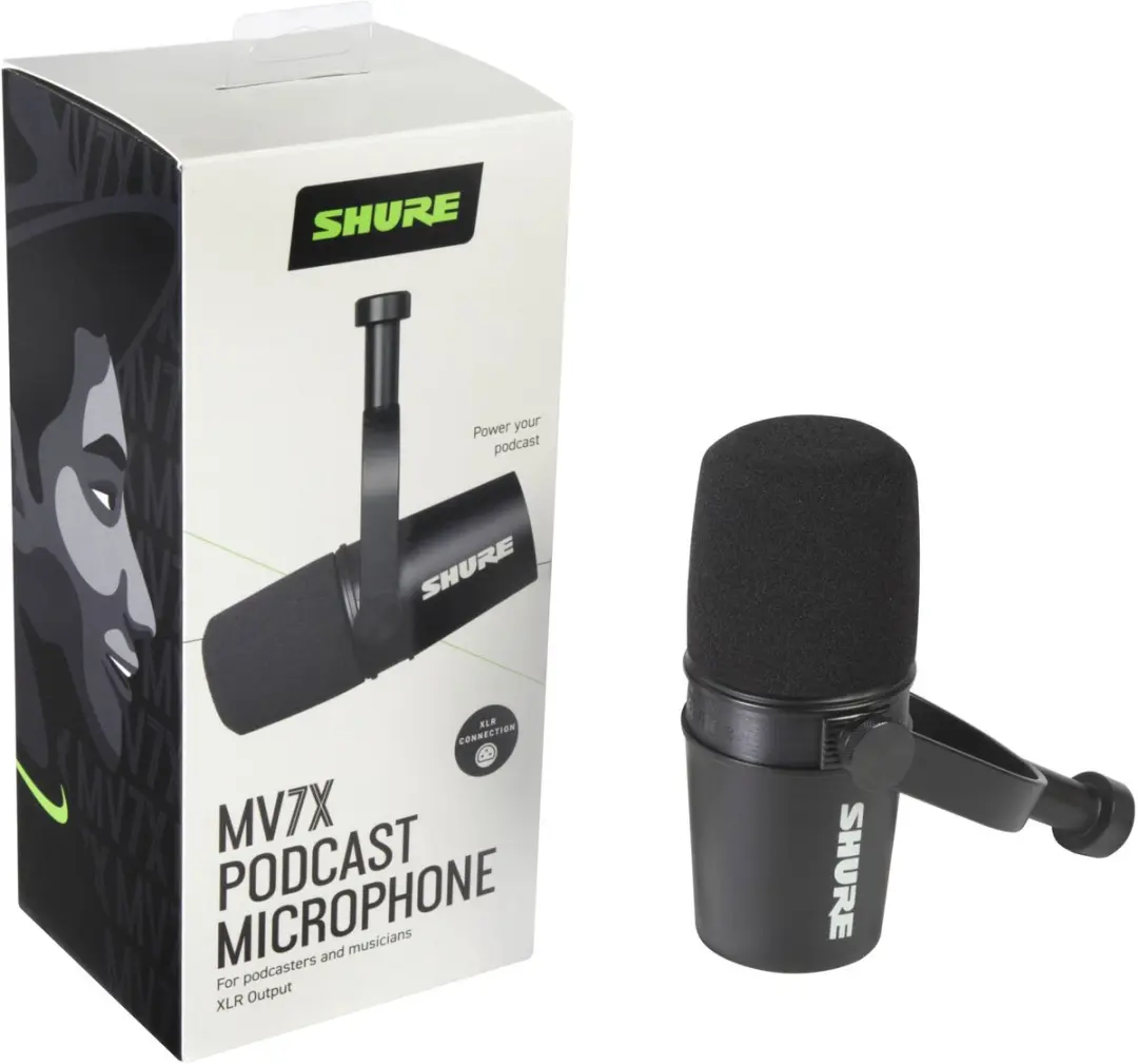 Shure MV7-X USB/XLR Microfoon - Zwart
