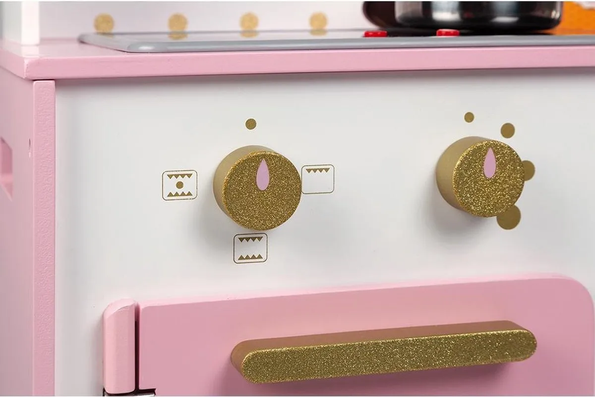 Janod Candy Chic Grote Speelkeuken Roze - afbeelding 6 van 6