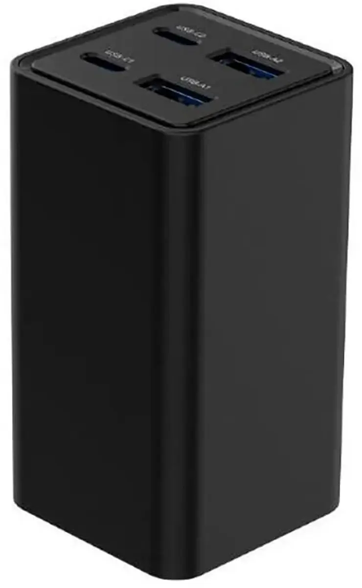 Gembird TA-UC-2A2C-PD65-01-BK USB-C Oplader 65W - 4 Poorten - Zwart