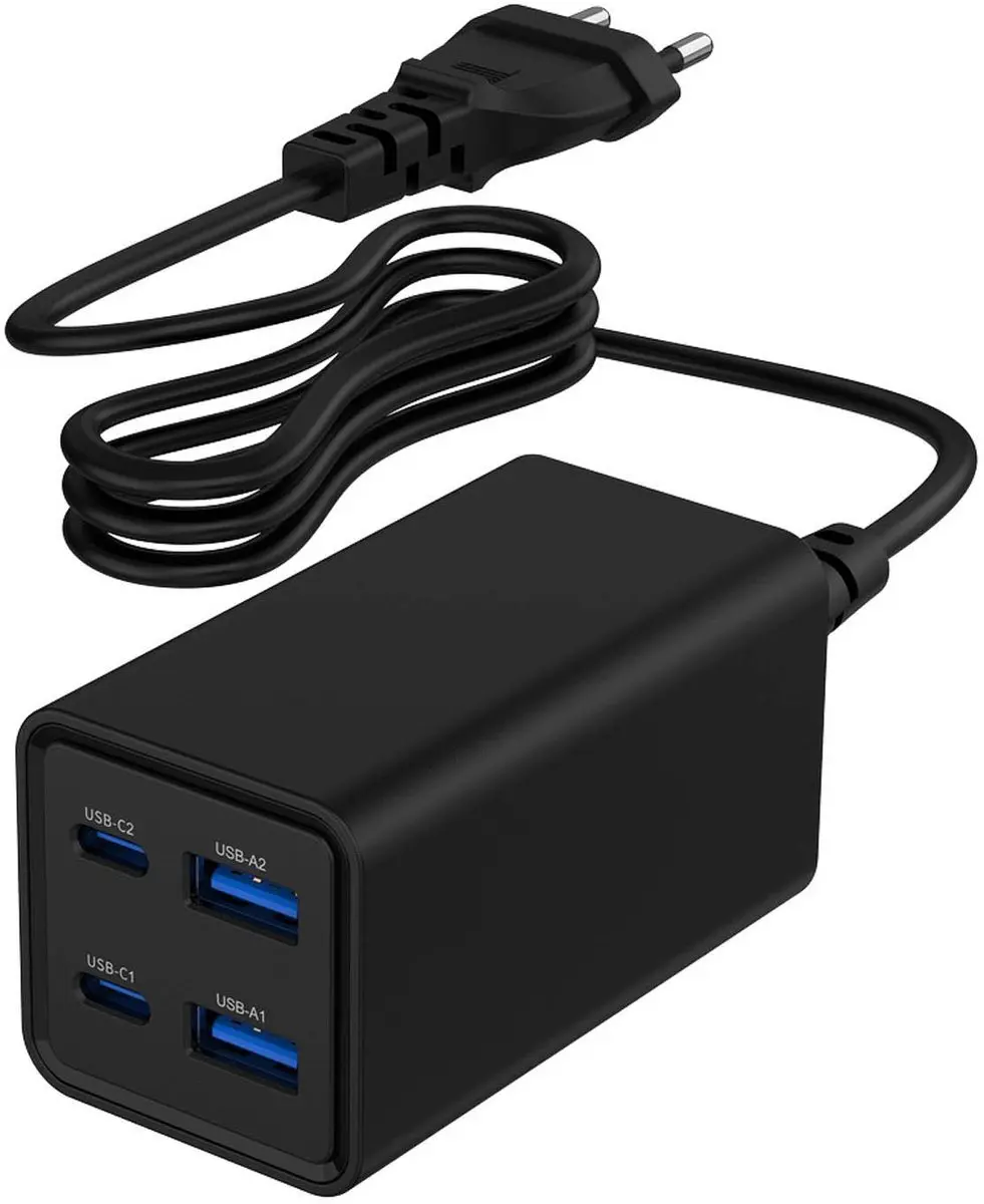 Gembird TA-UC-2A2C-PD65-01-BK USB-C Oplader 65W