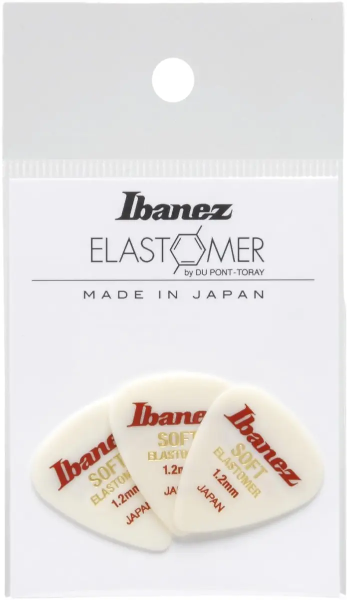 Ibanez Elastomer Teardrop Plectrumset 1.2mm - 3 Stuks