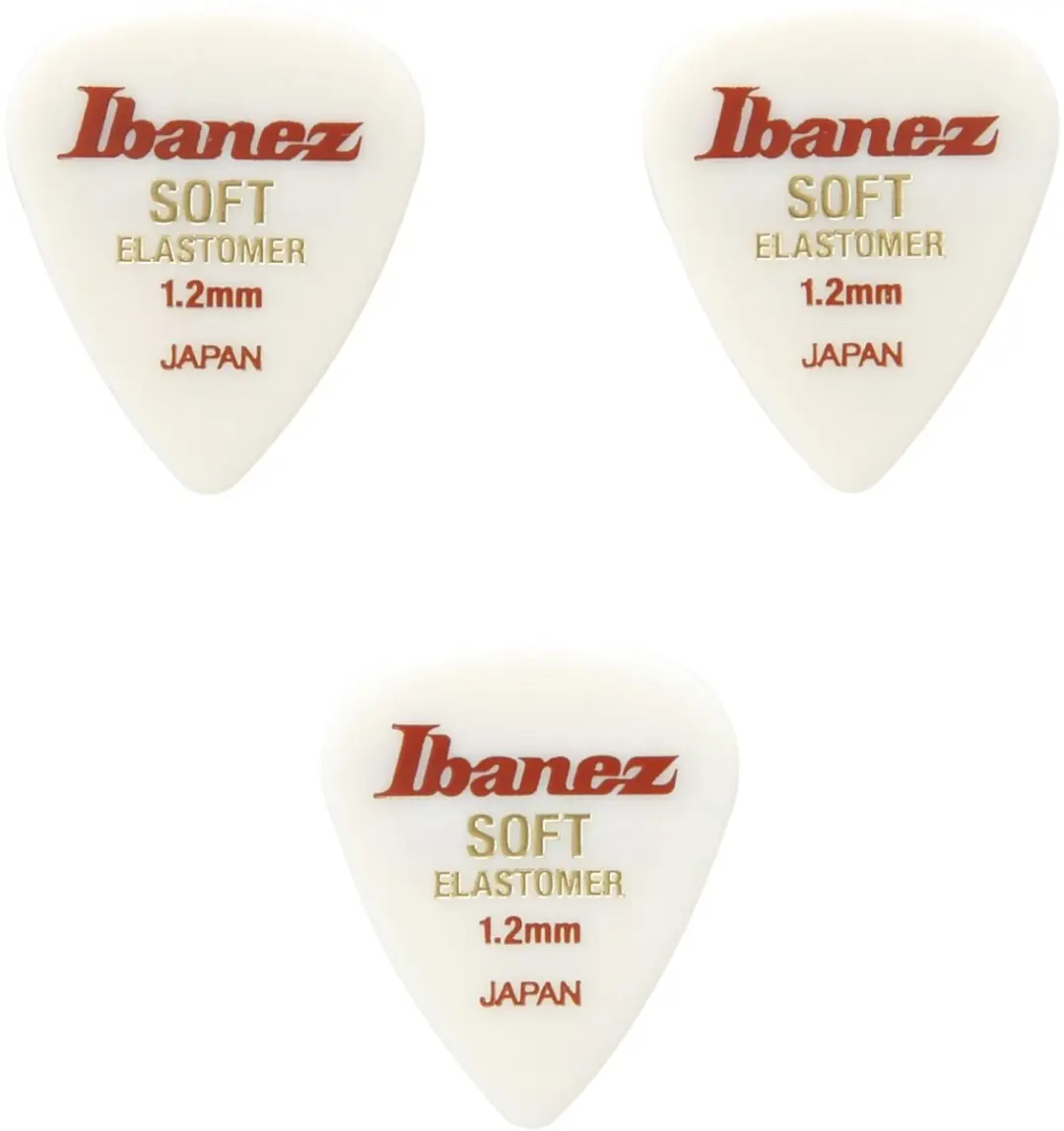 Ibanez Elastomer Teardrop Plectrumset 1.2mm - 3 Stuks