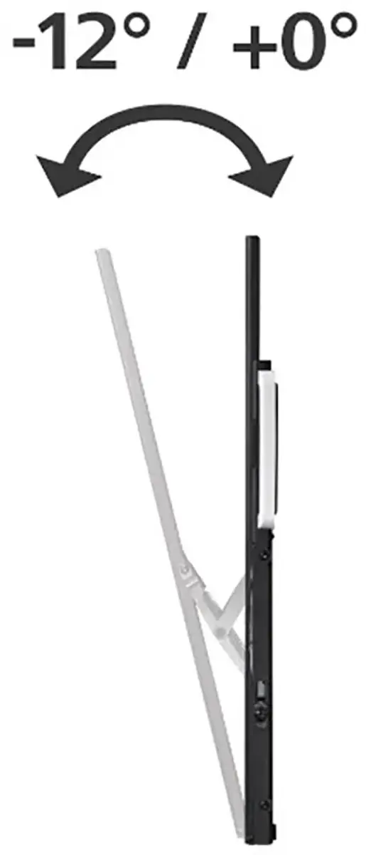Hama TV Beugel Kantelbaar 00220818 - VESA 100x100mm - 46-100" - Max 75kg - Zwart - afbeelding 4 van 6