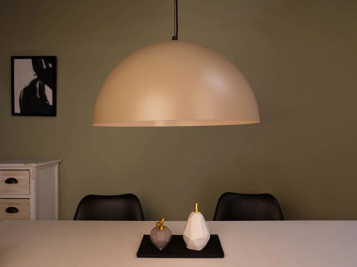 Eglo Gaetano 1 Hanglamp Ø53cm - Zandkleur - afbeelding 6 van 6