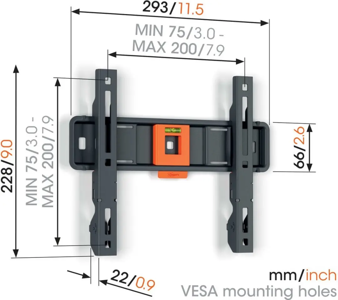 Vogel's TVM 1205 TV Wandbeugel - 19-50 inch - Zwart