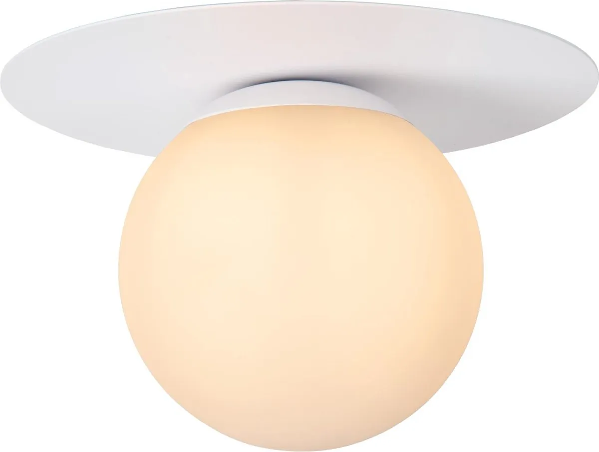 Lucide Tricia Plafondlamp Ø25cm - 1xE27 - Wit