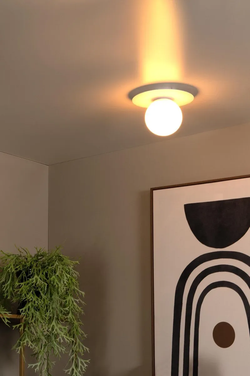 Lucide Tricia Plafondlamp Ø25cm - 1xE27 - Wit