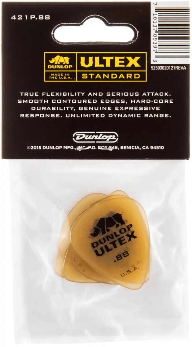 Dunlop 421P88 Ultex Plectrum 0.88mm - 6 Stuks