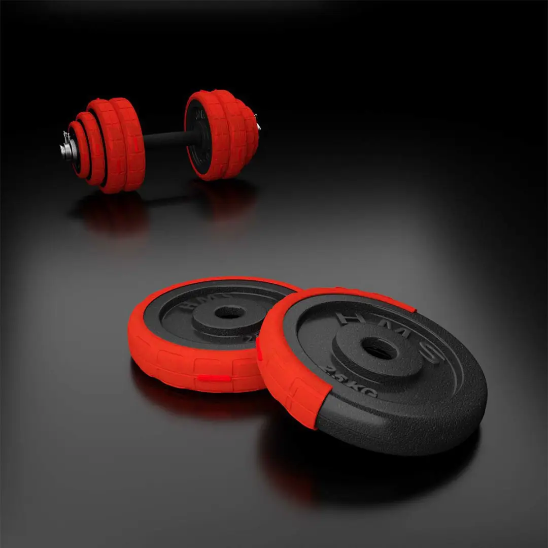 HMS Verstelbare Halter & Dumbbell Set 30kg - Rood - afbeelding 4 van 6