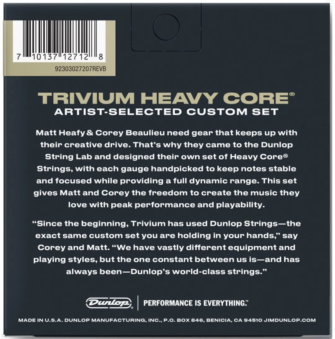 Dunlop Trivium Heavy Core String Lab Series TVMN1063-7 7-snarig