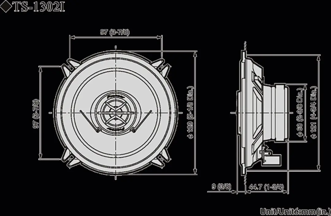 Pioneer TS-1302i 2-weg Coaxiale Autospeakers 130W - 2 Stuks
