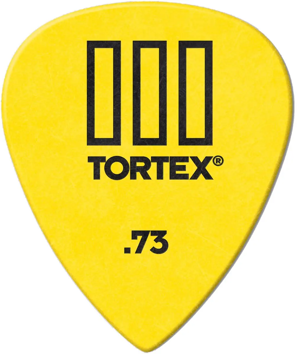 Dunlop Tortex III Plectrum 0.73mm - 12 Stuks Geel