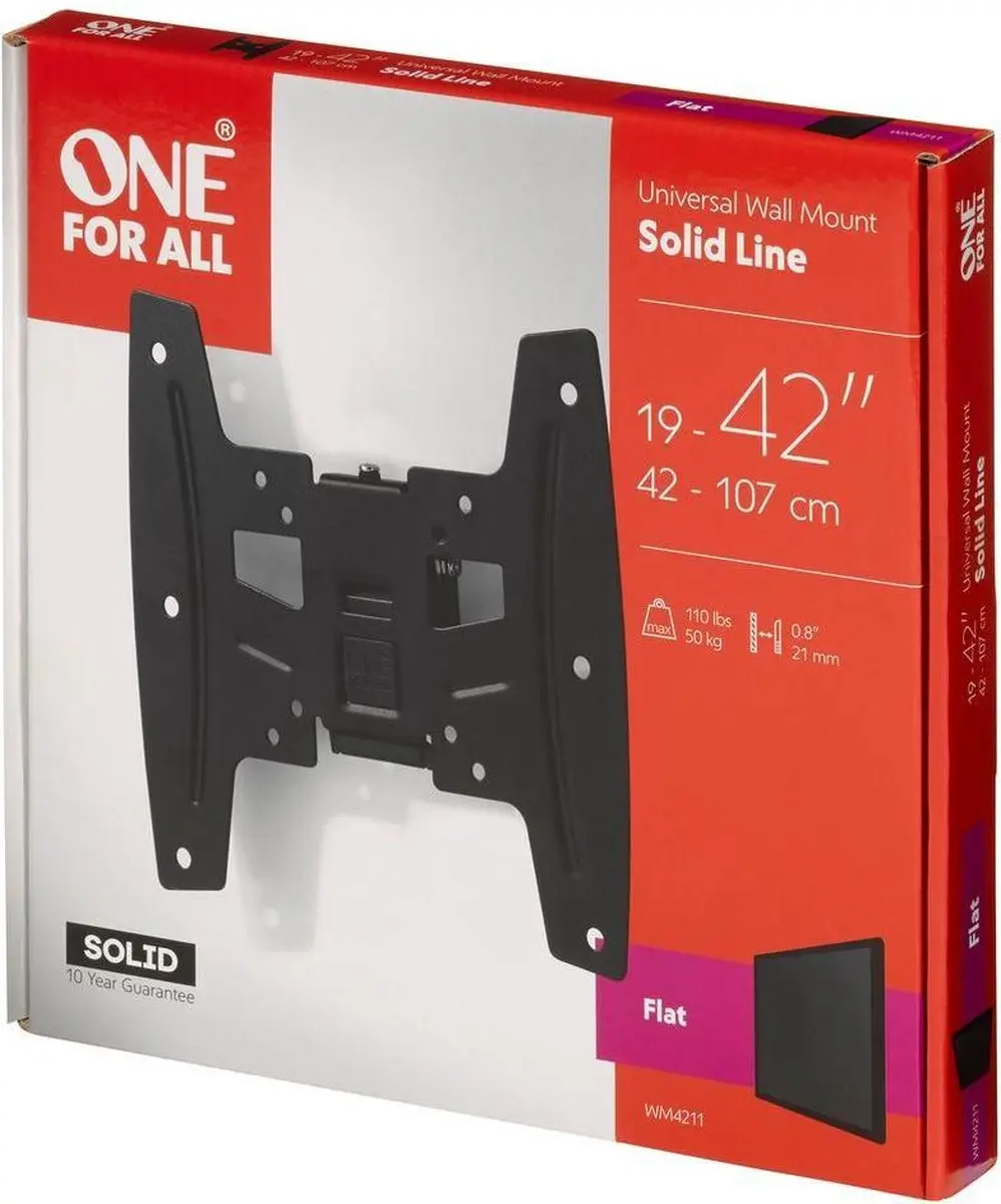 One For All WM4211 TV Muurbeugel - 13-42 inch - Wit