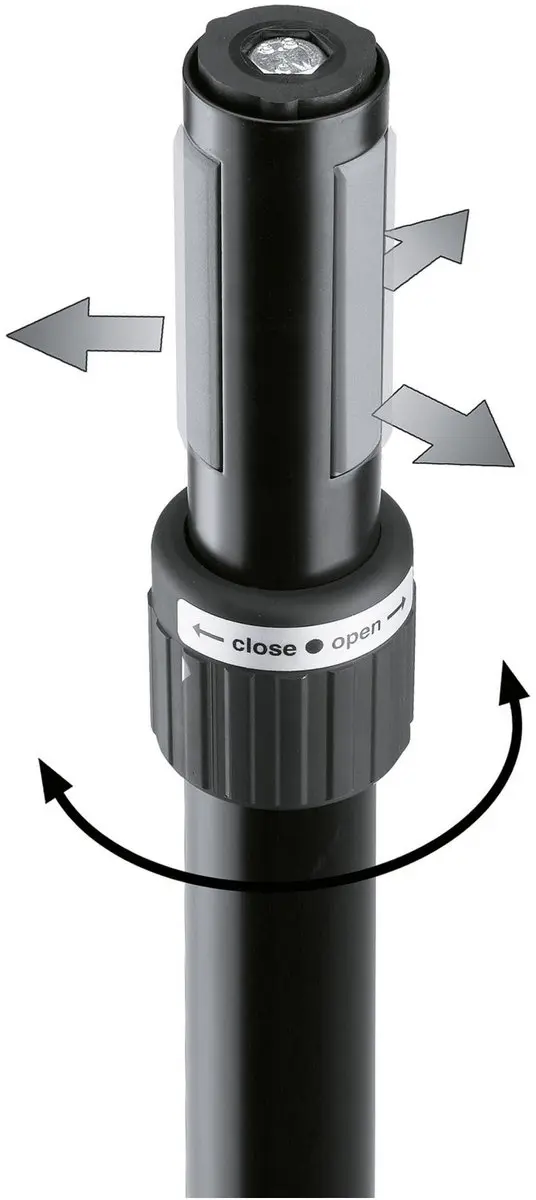 König & Meyer 21366 Tussenbuis Ring Lock - 35kg - Zwart