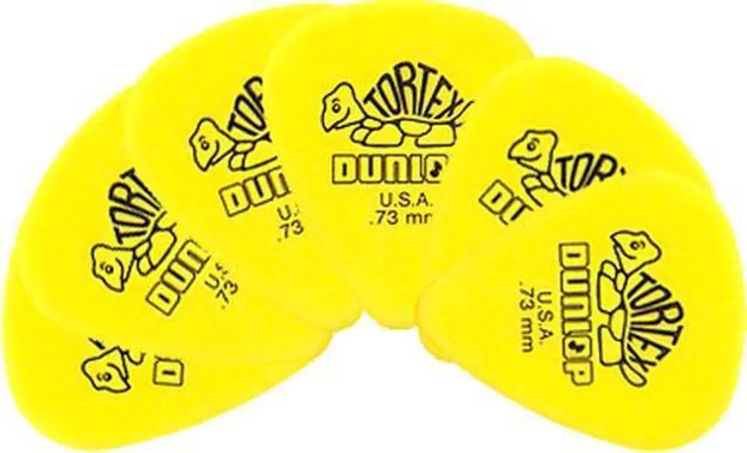 Dunlop Tortex Standard .73 Plectrum - Geel - 12 Stuks