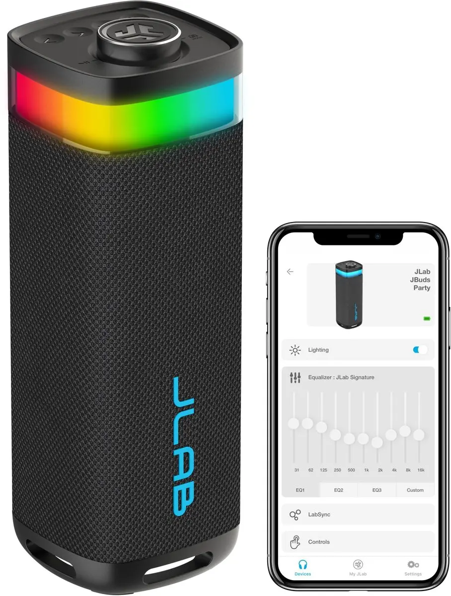 JLab Jbuds IEUSBJBUDSRBLK62 Draadloze Speaker - 30W - IPX6 - Zwart