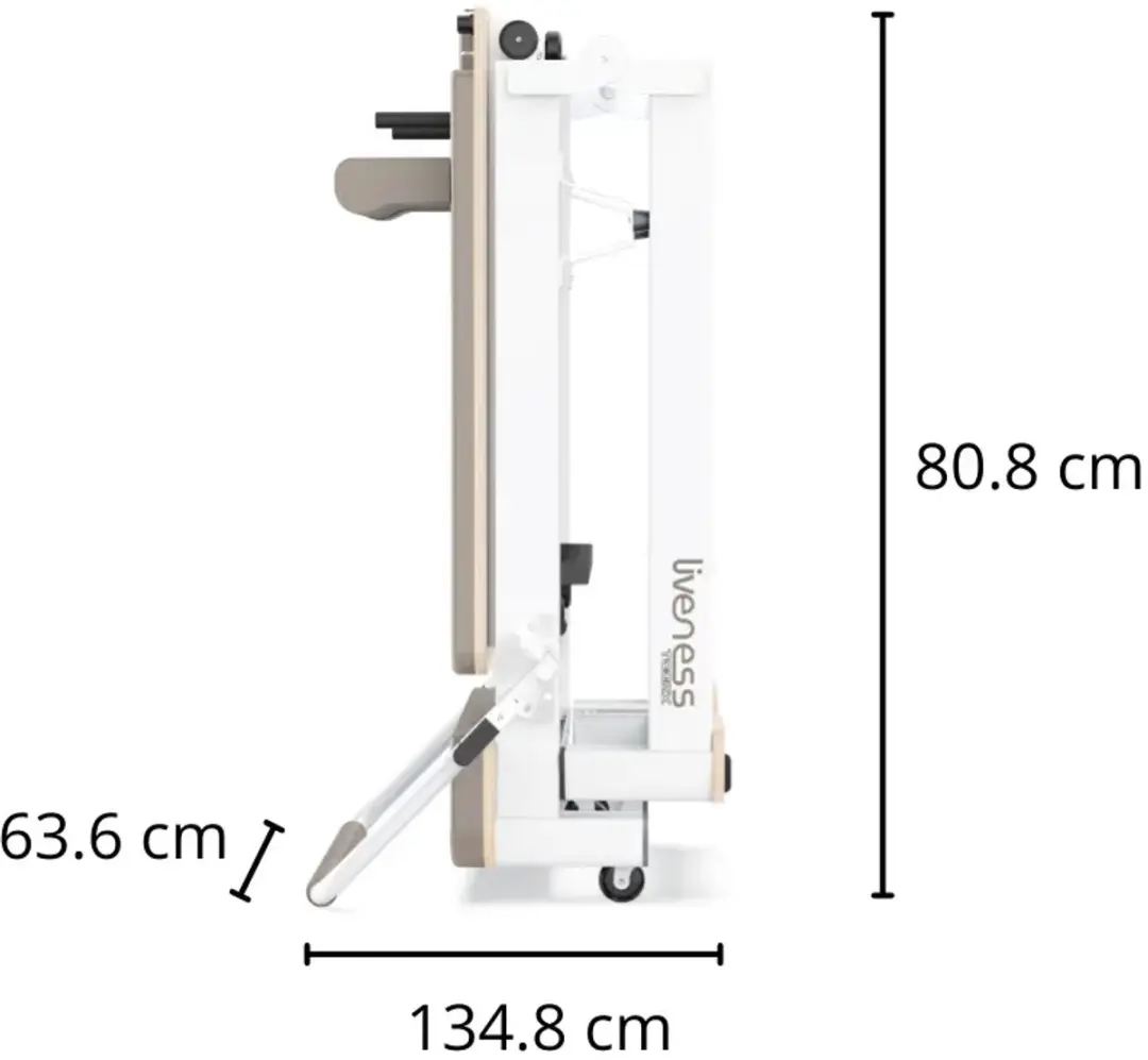 Toorx Liveness Pilates Reformer PTX 7000 - Inklapbaar - Beige