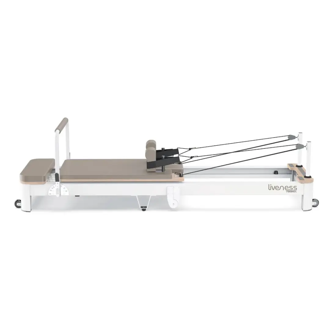 Toorx Liveness Pilates Reformer PTX 7000 - Inklapbaar - Beige
